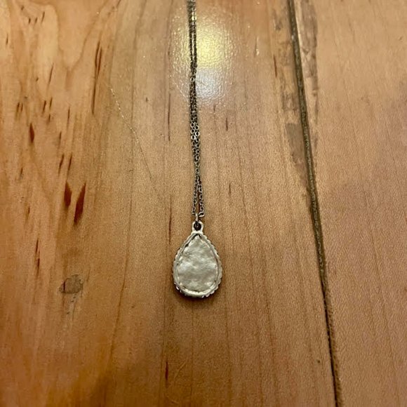 Teardrop Rhinestone Necklace - Picture 2 of 7